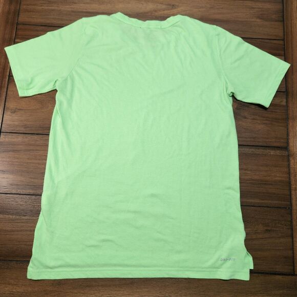 Nike Dry Fit Lime Green Short Sleeve XL - Picture 2 of 3